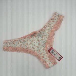 NWT YAMAMAY Thong Underwear- Floral Delight- Size US XL